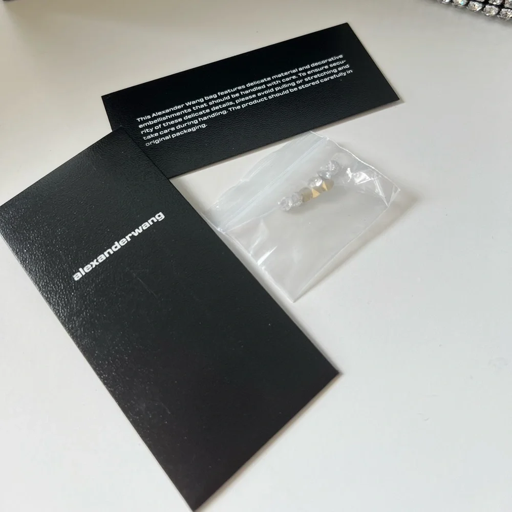 AUTHENTIC Alexander Wang Mini Rhinestone Pouch - Picture 5 of 5